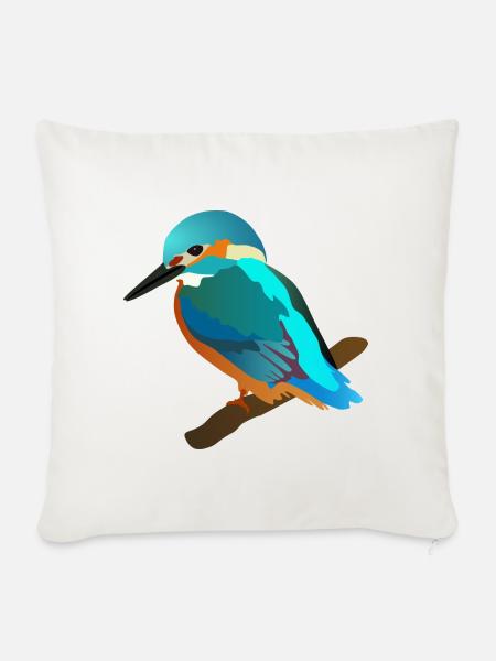 eisvogel - Sofakissenbezug 45 x 45 cm - Naturweiß