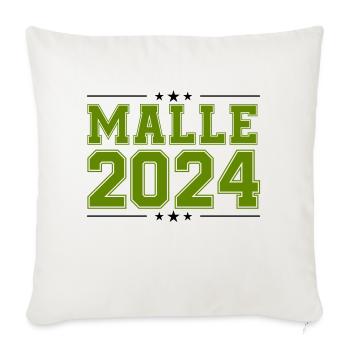 Malle 2024 Étoile - Housse de coussin décorative 45 x 45 cm - blanc nature - Devant