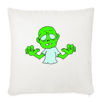Zombie - Sofakissenbezug 45 x 45 cm - Naturweiß  - Vorne