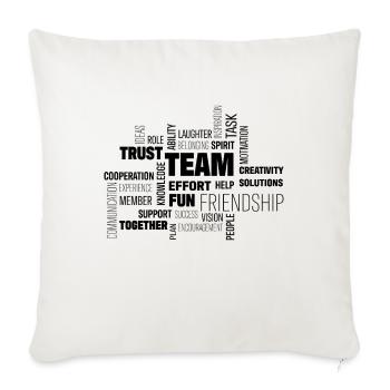 Team - Sofa pillowcase 17,3'' x 17,3'' (45 x 45 cm) - natural white - Front