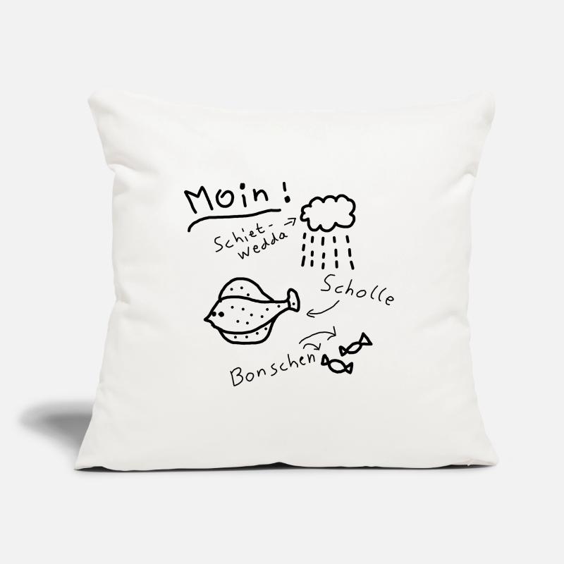 Moin North German Typical Low German Sofa pillowcase 17,3'' x 17,3'' (45 x 45 cm)