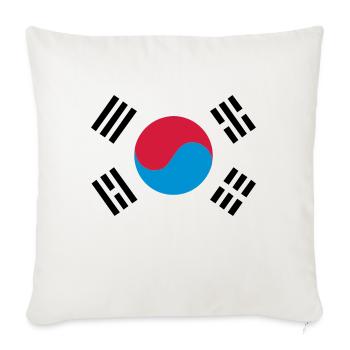 South Korea - Sofa pillowcase 17,3'' x 17,3'' (45 x 45 cm) - natural white - Front