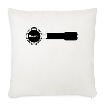 Siebträger Barista horiz - Sofakissenbezug 45 x 45 cm - Naturweiß  - Vorne