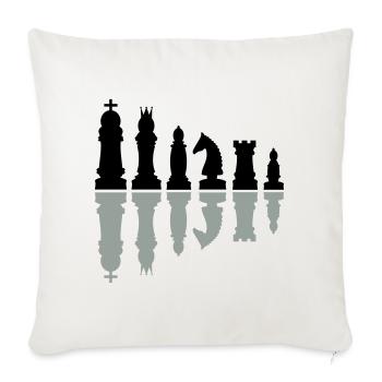 chess - Sofa pillowcase 17,3'' x 17,3'' (45 x 45 cm) - natural white - Front