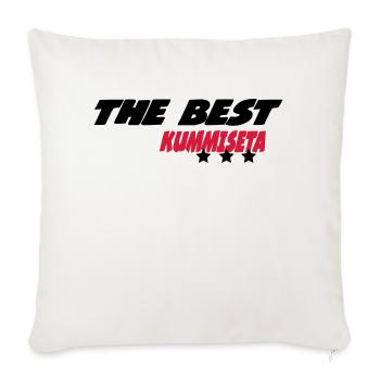 The best kummiseta - Housse de coussin décorative 45 x 45 cm - blanc nature - Devant