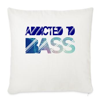 Addicted to bass - Sofa pillowcase 17,3'' x 17,3'' (45 x 45 cm) - natural white - Front