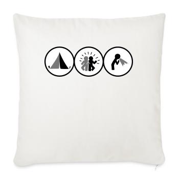 Festival - Sofa pillowcase 17,3'' x 17,3'' (45 x 45 cm) - natural white - Front
