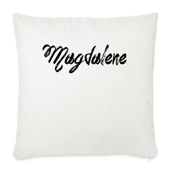 Madeleine - Housse de coussin décorative 45 x 45 cm - blanc nature - Devant