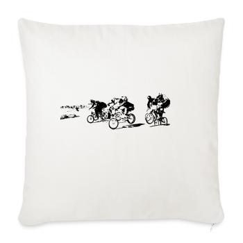 bmx race - Sofa pillowcase 17,3'' x 17,3'' (45 x 45 cm) - natural white - Front