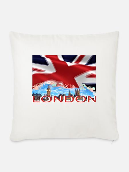 London - Sofakissenbezug 45 x 45 cm - Naturweiß 