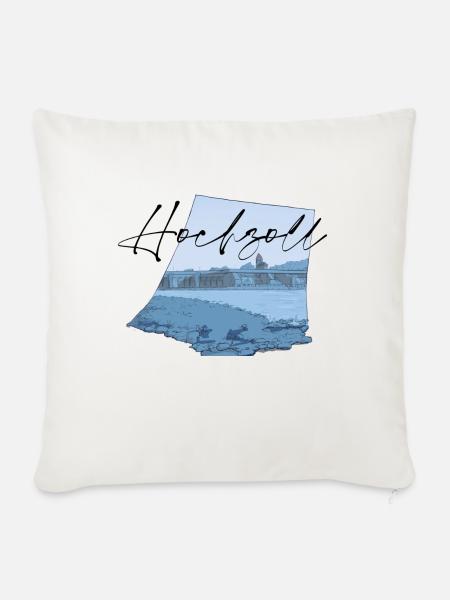Hochablass // Hochzoll // Augsburg // Illustration - Sofakissenbezug 45 x 45 cm - Naturweiß