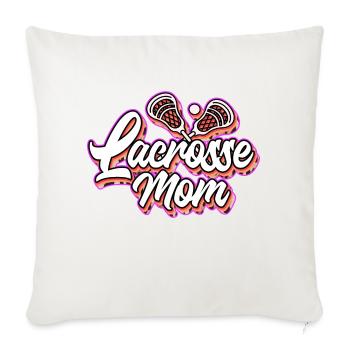 Lacrosse Sport Mutter Mama I Geschenk - Sofakissenbezug 45 x 45 cm - Naturweiß  - Vorne
