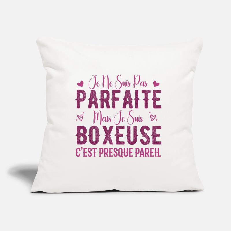 Pas Parfaite Mais Je Suis Boxeuse - Cadeau Boxeuse Housse de coussin décorative 45 x 45 cm