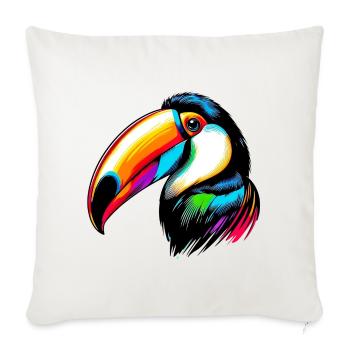 Toucan - Sofa pillowcase 17,3'' x 17,3'' (45 x 45 cm) - natural white - Front