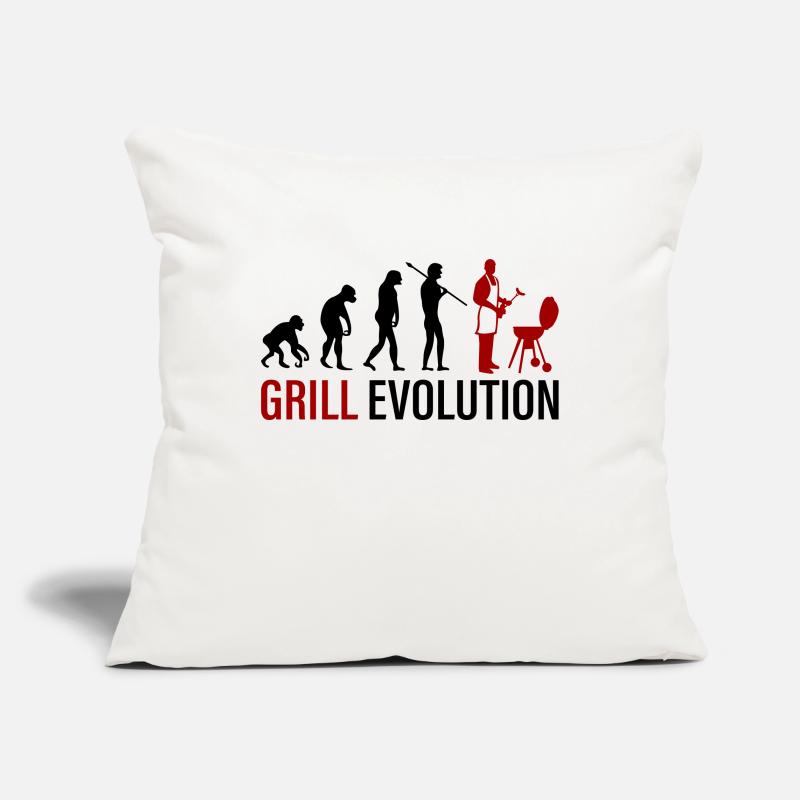 Evolution du gril Housse de coussin décorative 45 x 45 cm