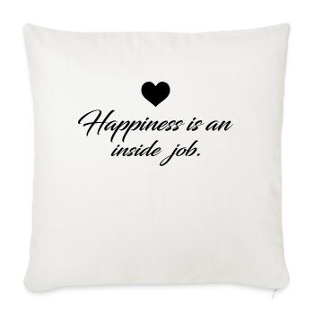 Yoga Méditation Spa Namaste - Housse de coussin décorative 45 x 45 cm - blanc nature - Devant