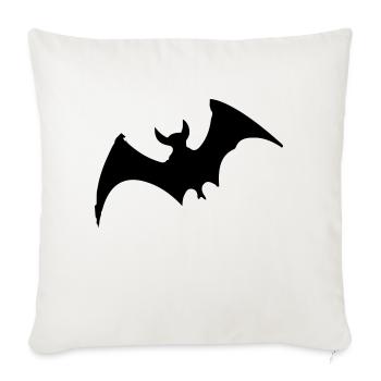 Chauve-souris - Housse de coussin décorative 45 x 45 cm - blanc nature - Devant