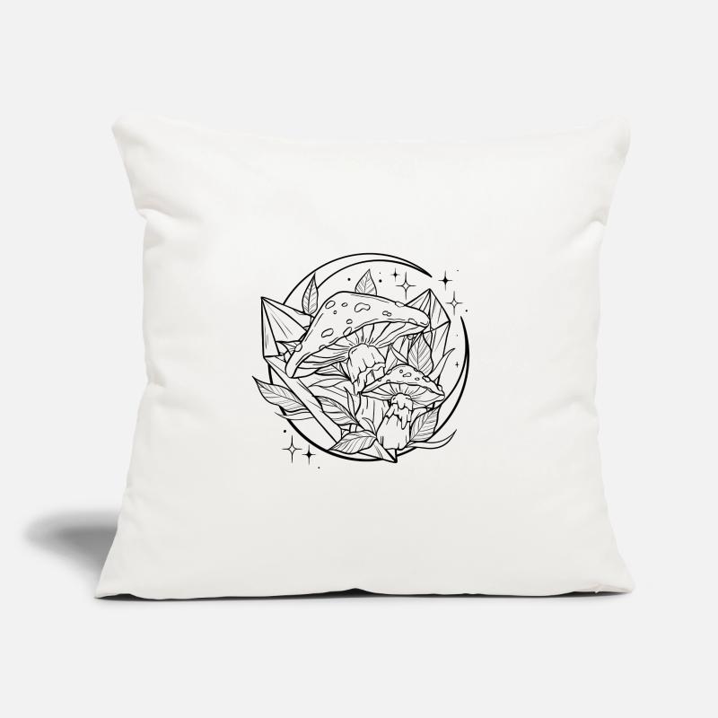 Witchy Toadstool with Magic Crystal Sofa pillowcase 17,3'' x 17,3'' (45 x 45 cm)