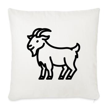 goat - Sofa pillowcase 17,3'' x 17,3'' (45 x 45 cm) - natural white - Front