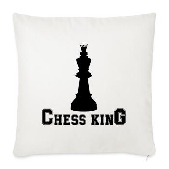 Chess King - Sofa pillowcase 17,3'' x 17,3'' (45 x 45 cm) - natural white - Front