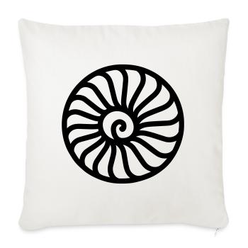 fossile - Housse de coussin décorative 45 x 45 cm - blanc nature - Devant