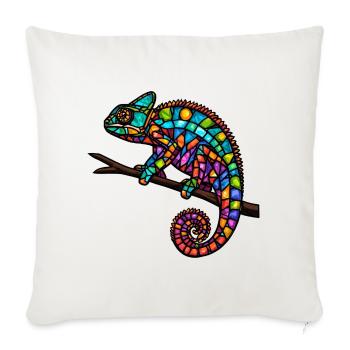 Zeig Deine Farben - Sofakissenbezug 45 x 45 cm - Naturweiß  - Vorne