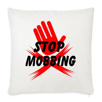 Arrêtez de harceler la main - Housse de coussin décorative 45 x 45 cm - blanc nature - Devant