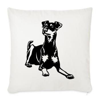 German Pinscher - Sofa pillowcase 17,3'' x 17,3'' (45 x 45 cm) - natural white - Front