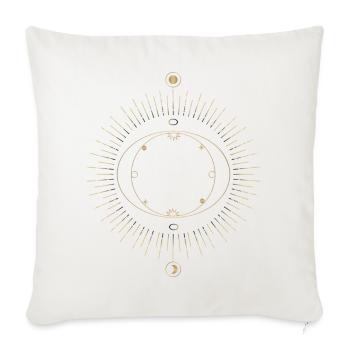 Conception du circuit de l’anneau solaire - Housse de coussin décorative 45 x 45 cm - blanc nature - Devant