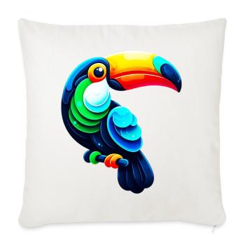 Toucan - Sofa pillowcase 17,3'' x 17,3'' (45 x 45 cm) - natural white - Front