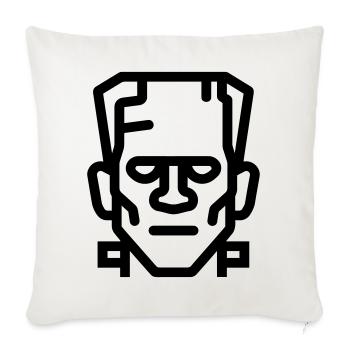 Monstre halloween - Housse de coussin décorative 45 x 45 cm - blanc nature - Devant