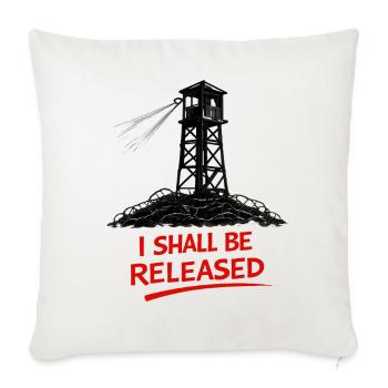 Cry for freedom at the watchtower - Sofa pillowcase 17,3'' x 17,3'' (45 x 45 cm) - natural white - Front