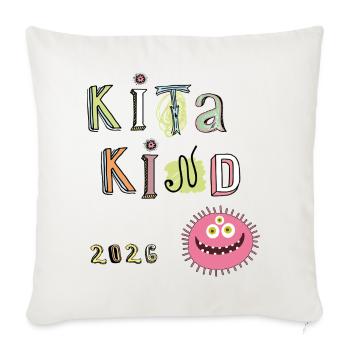Kita Kind 2026 - Sofa pillowcase 17,3'' x 17,3'' (45 x 45 cm) - natural white - Front