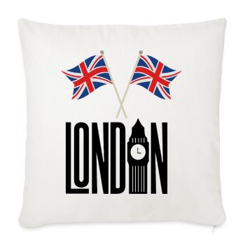 London - Sofa pillowcase 17,3'' x 17,3'' (45 x 45 cm) - natural white - Front