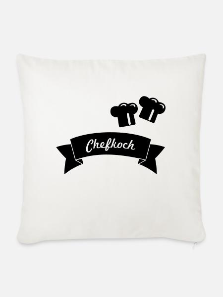 Chefkoch - Sofakissenbezug 45 x 45 cm - Naturweiß