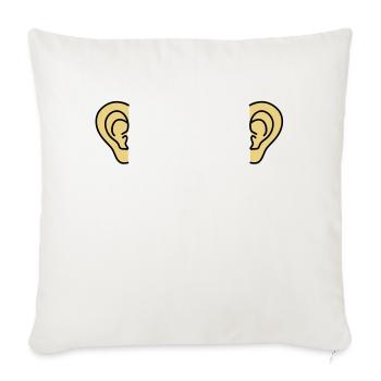 ears - Sofa pillowcase 17,3'' x 17,3'' (45 x 45 cm) - natural white - Front
