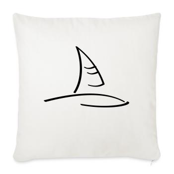 Windsurfen / wind surfing (1c) - Sofa pillowcase 17,3'' x 17,3'' (45 x 45 cm) - natural white - Front