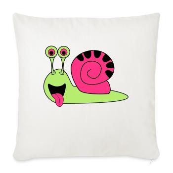 schnecke - Sofa pillowcase 17,3'' x 17,3'' (45 x 45 cm) - natural white - Front