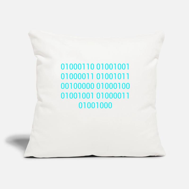 BINARY CODE / BINÄRCODE F**K DICH GESCHENKIDEE Sofakissenbezug 45 x 45 cm