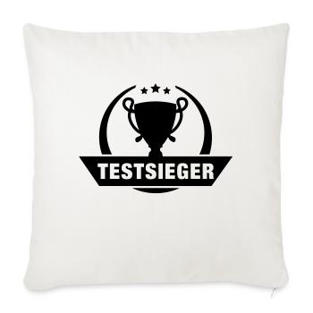 testsieger_f1 - Housse de coussin décorative 45 x 45 cm - blanc nature - Devant