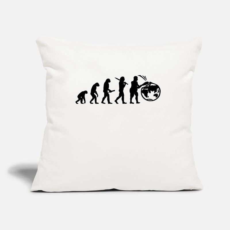 Evolution planet earth world Sofa pillowcase 17,3'' x 17,3'' (45 x 45 cm)
