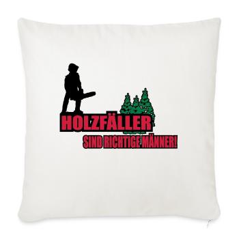 lumberjack - Sofa pillowcase 17,3'' x 17,3'' (45 x 45 cm) - natural white - Front