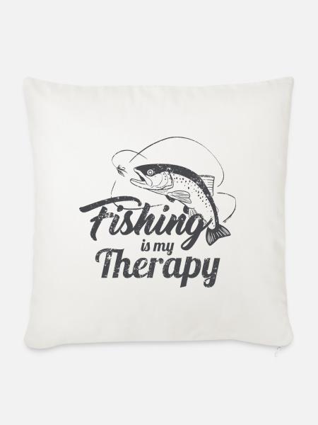 Angler - Sofakissenbezug 45 x 45 cm - Naturweiß 