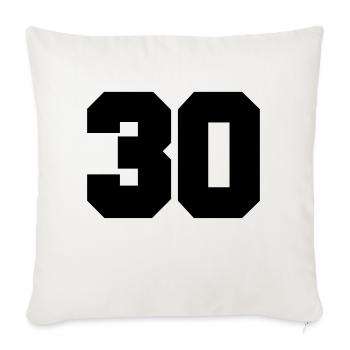 30 - Sofakissenbezug 45 x 45 cm - Naturweiß  - Vorne