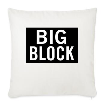 Big Block - Sofa pillowcase 17,3'' x 17,3'' (45 x 45 cm) - natural white - Front