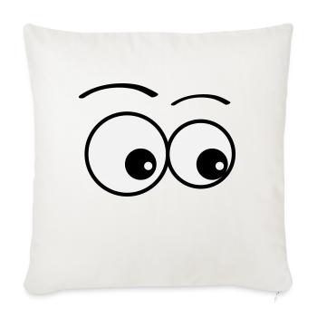 eyes - Sofa pillowcase 17,3'' x 17,3'' (45 x 45 cm) - natural white - Front