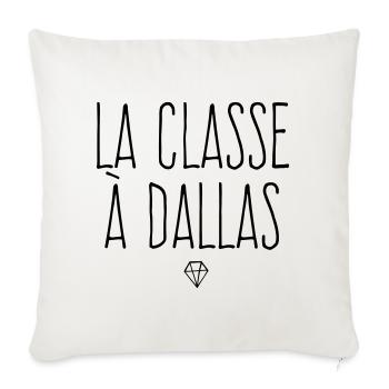 La classe à Dallas - Housse de coussin décorative 45 x 45 cm - blanc nature - Devant