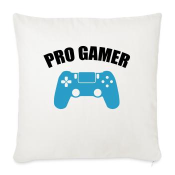 pro gamer - Sofakissenbezug 45 x 45 cm - Naturweiß  - Vorne