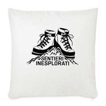 SENTIERI INESPLORATI - Sofa pillowcase 17,3'' x 17,3'' (45 x 45 cm) - natural white - Front