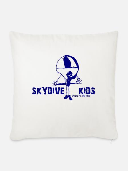 Skydive Kids - Sofakissenbezug 45 x 45 cm - Naturweiß